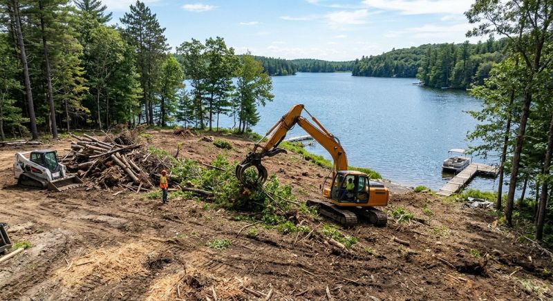 Lake Lot Clearing in Marietta, GA
